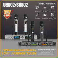 Mikrofon Tanpa Wayar,UH802SH802,Satu Seret Dua Mikfon Rotanpa Wayar,Mikrofon UHF Rap,Jarak 150 M,Suara Yang Baik