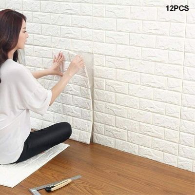 【☑Fast Delivery☑】 shang815558 Self Adhesive Wallpaper Peel และ Stick 3d แผงผนังห้องนั่งเล่นสติกเกอร์อิฐห้องนอนเด็กอิฐ Wall Papers บ้าน