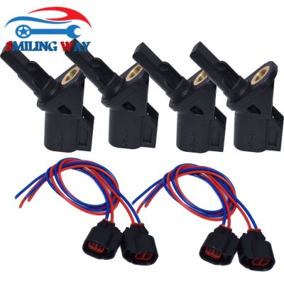 ✔ ABS Wheel Speed Sensor Front Rear Left Right amp; Wiring Harness Connector For Ford Mondeo Focus Transit Connect Jaguar X-Type