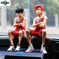 เครื่องประดับรถยนต์ Sakuragi Hanamichi DUNK โมเดลมีคาแรกเตอร์การ์ตูนอนิเมะตุ๊กตาขยับแขนขาได้หกตกแต่งหน้าเค้ก