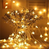 1.5M/3M/6M Star String Lights Battery Garland Fairy Lights Outdoor Garden Party Lamp Wedding Christmas Decor Holiday Lighting Fairy Lights