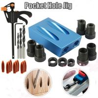 ZK30 15 Degree Oblique Hole Locator Angle Drilling Locator Aluminium Woodworking Drill Bits Jig Clamp Kit Guide Wood Hand Tools