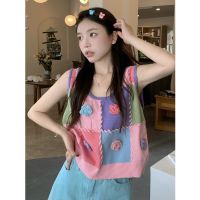 Fast Shipping Vested Three -Dimensional Flower Suspender Summer WomenS Design Sense Is Loose, Wearing Cricket