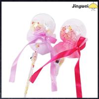 JINGWEI ของขวัญเมจิก พลาสติกทำจากพลาสติก อุปกรณ์คอสเพลย์ปาร์ตี้ ของเล่นเรืองแสงได้ หัวใจรักดาว ของเล่นเด็กแปลกใหม่ แท่งเรืองแสงเรืองแสง ของเล่นคลั่งแบบ แท่งนางฟ้า LED วิเศษ ไม้กายสิทธิ์ไลท์อัพ