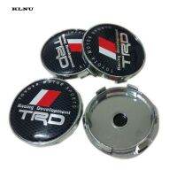 KLNU 4 X สีดำ TRD กีฬา60 Mm ฝาสติ๊กเกอร์ติดล้อ CAR สัญลักษณ์ขอบปกโลโก้สำหรับ CAMRY CAR OLA มงกุฎโลหะพอดีกับ221