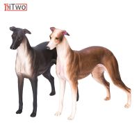 Hitwo Hot Toys  Pet Dog Greyhound Simulation Animal Model  Action &amp; Toy Figures Classic Toys For Children Gift Collection