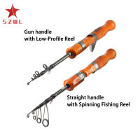 SZWL Portable Fishing Rod Ul Quick-adjustable Ultralight Removable Retractable Stainless Steel Lure Rod Fishing Accessories