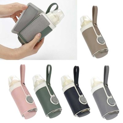 USB Baby Bottle Warmer Infant Feeding Bottle Heating Insulation Cover Portable Travel Newborn Milk Warmer Thermostat