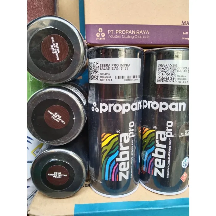 Pilok Pilox Cat Motif Kayu Propan Zebra Pro Impra Salak Brown 9458 300ml 03lt Lazada Indonesia 3662