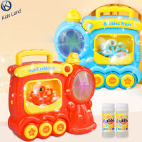 Kidsland เครื่องเป่าฟองสำหรับเด็ก,เครื่องเป่าฟองไฟฟ้าอัตโนมัติ8รูพร้อมเพลงเบาๆสำหรับ Kado Ulang Tahun