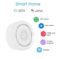 【Best-Selling】 Noon Traders NEO Wifi Siren Alarm Sensor Smart Alarm Siren Home Security System Tuya Smart Life APP ใช้งานร่วมกับ Alexa Google Home