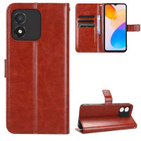 สำหรับ Honor เคส X5เคสแท่นวางโทรศัพท์แบบฝาพับเคส X5เป็นกระเป๋าสตางค์ฝาครอบ PU หนังกลับ