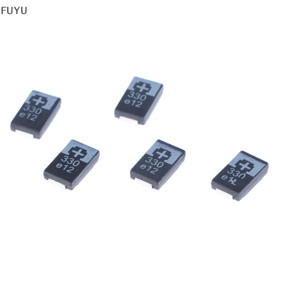 FUYU 5pcs 2R5TPE330M9 330uF 2.5V 330 6.3V SMD tantalum Capacitors Polymer POSCAP Type D ultra-thin 7343 D7343