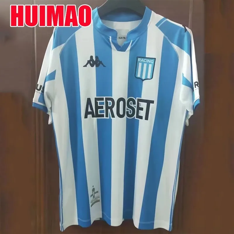 High quality 【HUIMAO】Top Quality 22-23 Racing Club de Avellaneda Home and  Away Soccer Jersey Crew Neck Short Football Shirt 