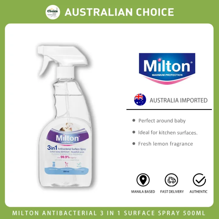 Milton Antibacterial 3 in 1 Surface Spray 500ml Lazada PH