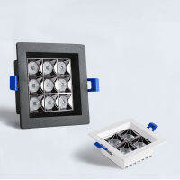 Dimmable embedded LED panel, square ceiling lamp, 15W, 24w, 30w, AC110V, 220V, 1 pc.