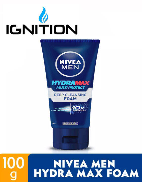 Nivea Men HydraMax Multi-Protect Deep Cleansing Facial Foam 100g | Lazada