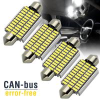 2PCS C5W LED CANBUS 31mm 36mm 39mm 42mm C10W LED Bulb 4014-Chip 12V Reading Lamp Car Interior Dome Light Number Plate Lamp White