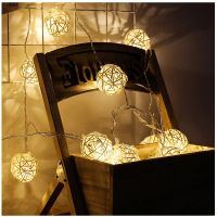 [A Warm] Christmas Ball String Lights Snowman 2021 Christmas Decor For Home Xmas Pendant Christma Gifts Happy New Year Kerst Navidad ซื้อทันทีเพิ่มลงในรถเข็น