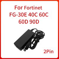 2023อะแดปเตอร์ AC แหล่งจ่ายไฟ2ขาปลั๊กสำหรับ60C FG-40C Fortinet 90D 60D 30E อะแดปเตอร์แหล่งจ่ายไฟชาร์จไฟร์วอลล์