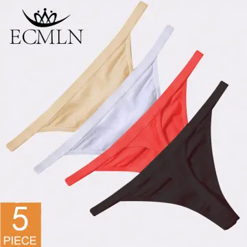 Women Low Waist Thong Pantie Seamless Thin Rope Underwear Solid Color  G-String Beige : Clothing, Shoes & Jewelry 