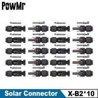 POWMR 10 Paris Solar Connector Male and Female Solar Panel Cable 2.5mm2/4mm2/6mm2 Waterproof Wires Leads Adapters