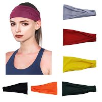 Fashion Sports Womens Headband Yoga Hairband Mens Running Fitness Headdress Headband Head Warp Elastic Hairband Sweatband