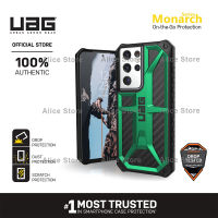 UAG Monarch Series Phone Case for Samsung Galaxy S21 Ultra / S21 with Military Drop Protective Case Cover - Green