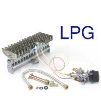 LPG Liquid Gas Spark Assembly Igniter สวิตช์อิเล็กทรอนิกส์พร้อม Flameout Protection 50ซม. ท่อไอดี T-Type 15แถว Burner ถาด