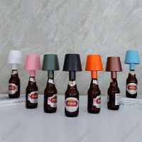 LED Wine Bottle Lamp Head Table Lamp Removable and Removable Portable Charging Decoration for Bar Cafe Atmosphere Night Light