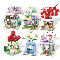 100 lego Bouquet of flowers flowers potted roses life fancy China building blocks toys assembled