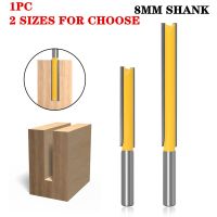 1Pc 8mm Shank Long Trimmer ด้านล่างทำความสะอาด Flush Milling Cutter CNC งานไม้ เครื่องมือ ไม้แกะสลักไม้ Router Bit