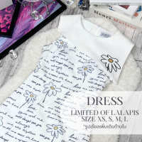 DRESSLP095 - เดรสมินิมอลลายดอกไม้ LALAPIS