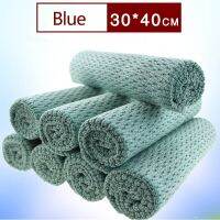 Kitchen Towel Super Absorbent Cleaning Cloth Easy Cleaning Wipes Table Window Tool Portable Microfibre Thicker Dishcloth 30*40cm Dish Cloth  Towels