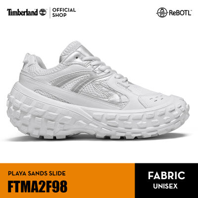 Timberland_ Mens GreenStride™ Solar Wave Fabric Mesh Sneakers-White รองเท้าผู้ชาย (FTMA2F98)
