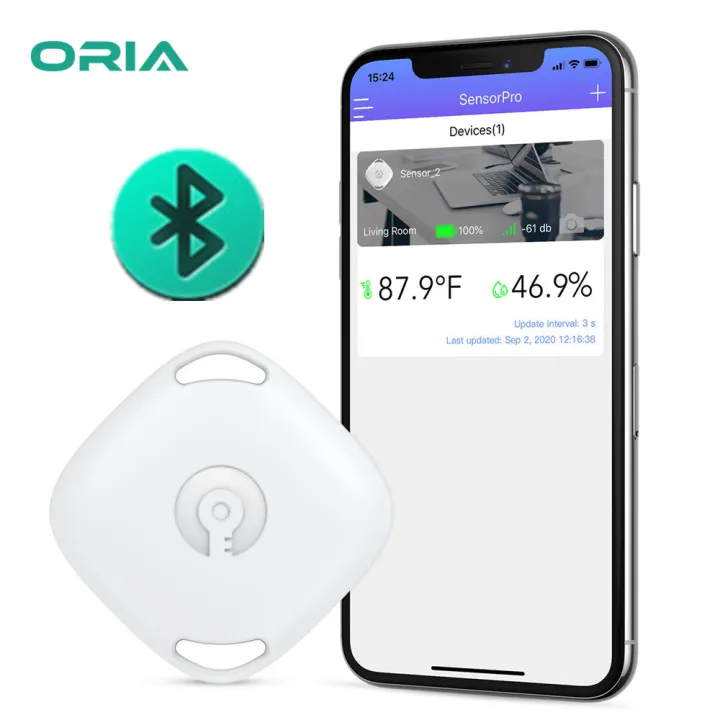 ORIA Digital Hygrometer Thermometer, Bluetooth Room Thermometer