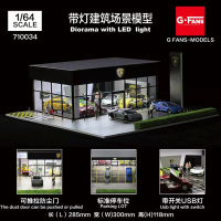 G-FANS ประกอบ Diorama 1:64 USB LED Lighting รุ่นที่จอดรถ-Lambro Exhibition Hall