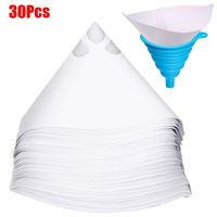 10/20/30Pcs กระดาษกรองสี Purifying Straining Cup Funnel ทิ้ง 100 ตาข่ายสี Filte ตาข่าย Conical Nylon ไมครอนกระดาษ