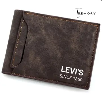 Levis Mens Leather Interior Zipper Slim Trifold Wallet | Leather trifold  wallet, Wallet, Trifold wallet