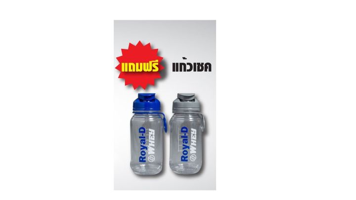 ซื้อ1กล่อง-แถมฟรี-กระบอกเช็ค1กระป๋อง-royal-d-whey-protein-ช็อคโกแลต-450g-1กล่องมี15ซอง