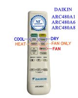 ARC480A1 รีโมทแอร์ Daikin ไดกิ้น รุ่น ARC480A1 / ARC480A2 / ARC480 / ARC480A32คำสั่งบนตัวรีโมท ไม่ใช่ ภาษาอังกฤษ