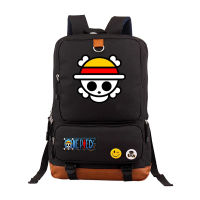 anime Bag Monkey D Luffy Backpack cartoon Khaki Cosplay boy Girl SchoolBag Uni Campus Canvas backpack