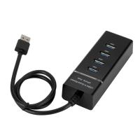 [HOT HAIXWLXKWW 589] 4พอร์ต USB 2.0 3.0 HUB Splitter การขยายตัวความเร็วสูงความเร็วสูงสำหรับอะแดปเตอร์แล็ปท็อปเดสก์ท็อป