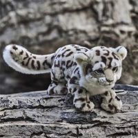 ตุ๊กตาหนานุ่มเสือดาวหิมะคุณภาพสูงตุ๊กตาหิมะน่ารักแพนเธอร์ Plushie เหมือนจริงสัตว์จำลองตุ๊กตาของเล่น Kawai ของขวัญสำหรับเด็ก