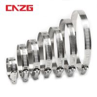 5pcs 6mm-25mm Pipe Claps Stainless Steel Mini Fuel Line Hose Clamp Clip Optional Size for Air Water