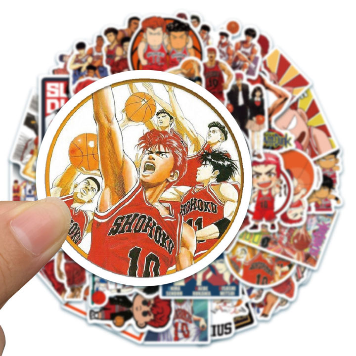 sticker-slam-dunk-สติ๊กเกอร์-สแลมดังก์-50-ชิ้น-ซากุรางิ-ฮานามิจิ-สติ๊กเกอร์ตกแต่ง-ของเล่นถูกๆ-ของเล่น-ของขวัญ-ของสะสม-ของเล่นเด็ก