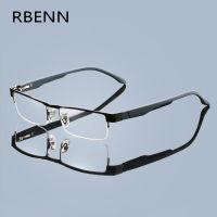 {Paopao glasses}RBENN แว่นอ่านหนังสือเหล็กผู้ชายคุณภาพสูงธุรกิจแว่นตาไฮเปอร์โอเปียผู้หญิงแว่นตาอ่านหนังสือ1.25 1.75 2.25 2.75 3.25 5.0 4.5