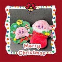 Kawaii Kirby ตุ๊กตาผ้ากำมะหยี่กำมะหยี่คริสต์มาส Cos รองเท้าบูทคริสต์มาสต้นคริสต์มาส12Cm ผ้าฝ้าย Plushies จี้หุ่นกระบอกการ์ตูนของขวัญตุ๊กตาหนานุ่ม