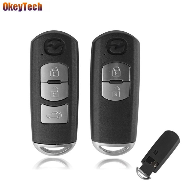Okeytech Smart Remote Key Shell For Mazda 2/3 Buttons X-5 Summit M3 M6  Axela Atenza CX-3 CX-5 CX-9 With Blade Car Accessories