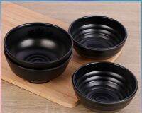 Heat resistant melamine frosted black bowl ramen bowl Household soup bowl noodle bowl imitation porcelain eating rice bowl